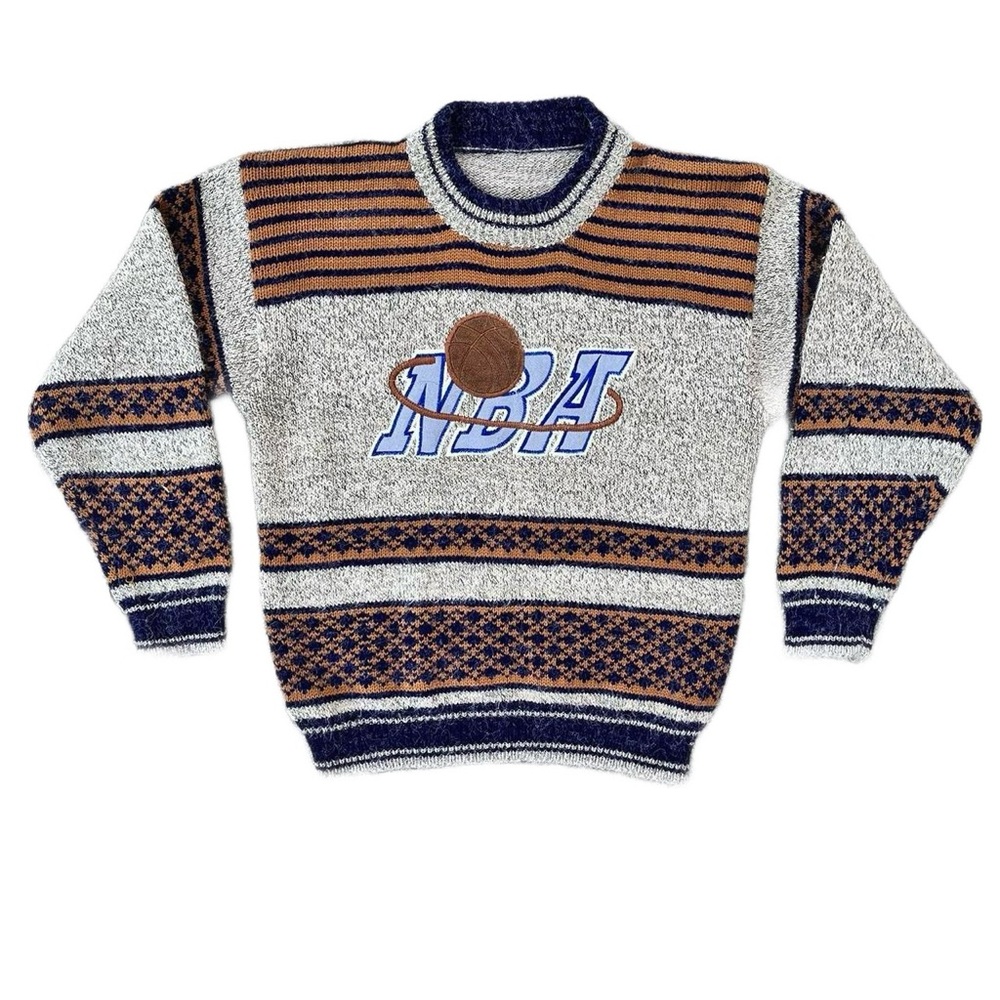 80s / 90s Vintage NBA Sweater Wool Unisex Size XS - Small